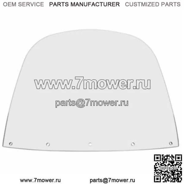Прозрачное стандартное сменное лобовое стекло Memphis Shades 15 Harley Touring 86-95 FLH (Для: Harley-Davidson)