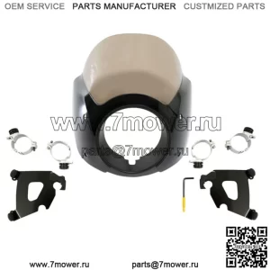 Обтекатель лобового стекла Memphis Shades Café, дымчатый Harley 2006-2017 Dyna (Для: Harley-Davidson)