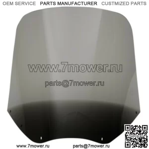 Лобовое стекло Memphis Shades 15 дюймов Black Smoke Tint Road Warrior Harley Softail Dyna (Для: Harley-Davidson)