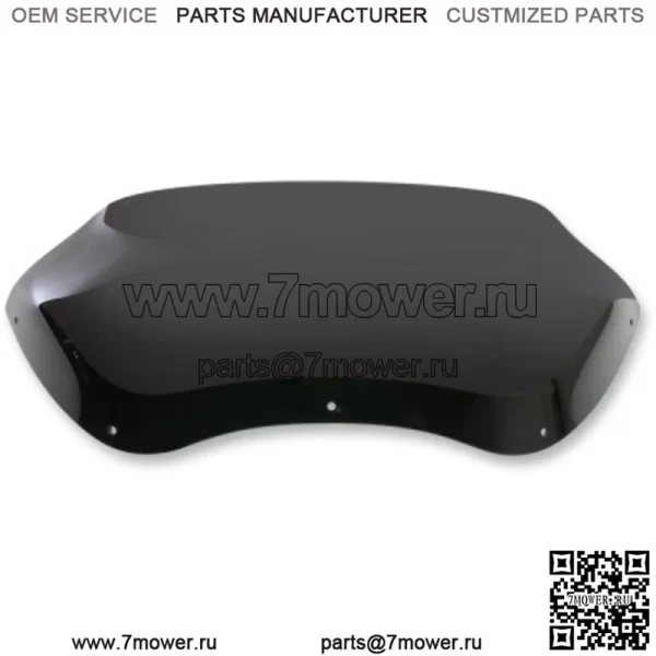 Memphis Shades 5.5 Dark Black Спойлер Лобовое стекло Harley 98-13 Touring Road Glide (Для: Harley-Davidson)