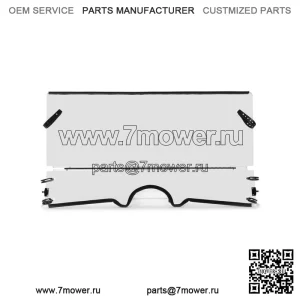 Для Yamaha Rhino 450, 660, 700, 2004-2013 гг. прозрачное складное лобовое стекло, полное 0,177 дюйма (подходит: Yamaha Rhino 660)
