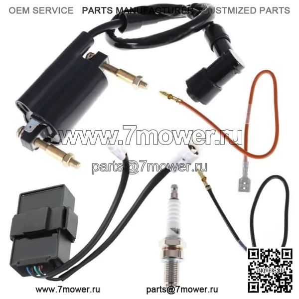 Катушка зажигания CDI комплект свечей зажигания для Kawasaki Bayou 300 KLF300B 1988-2004 НОВЫЙ