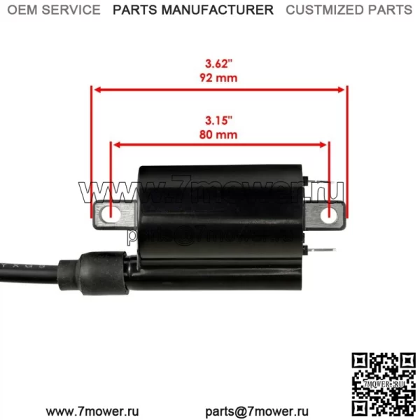 Катушка зажигания с колпачком свечи зажигания и проводом для Polaris RZR 170 2015-2021 0455029 (Для: Polaris) - Image 2