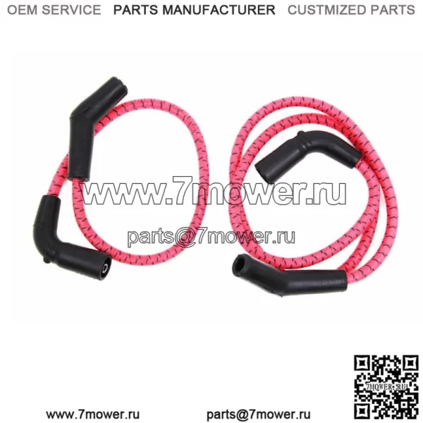 Комплект проводов зажигания свечей зажигания Sumax Red & Black тканевый 2009-2016 Harley Touring (Для: Harley-Davidson)