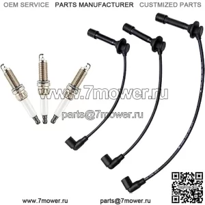 Комплект проводов и свечей зажигания MIA11722 MIA11723 MIA11724 Совместимо с John Deere 825i 825i S4, расширенная версия (3 шт.) XTPTFABS