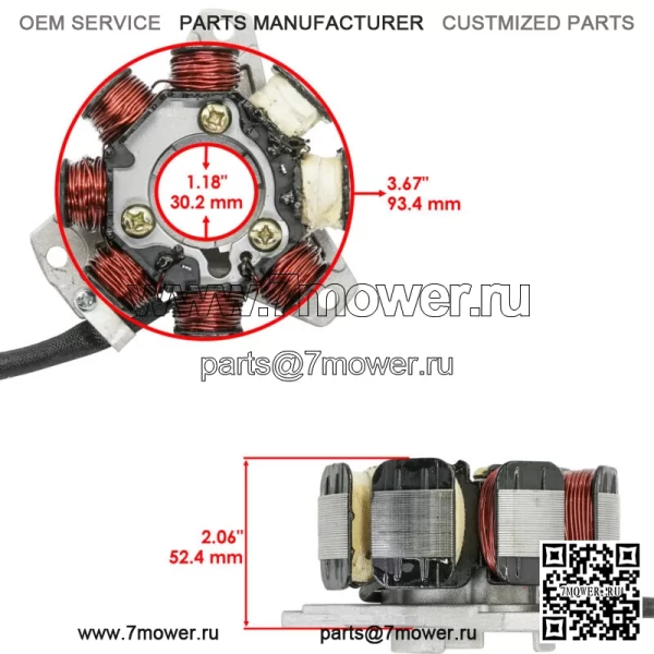 Статор для Honda ATC250R ATC 250R 1985 1986/TRX250R Fourtrax 1986-1988 Magneto (для: Honda) - Image 2