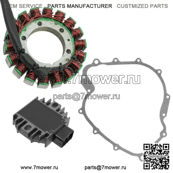 Выпрямитель статора и регулятора для Yamaha Rhino 660 YXR660 2004-2007 гг. с прокладкой (для: Yamaha Rhino 660 2006 г.) - Image 4