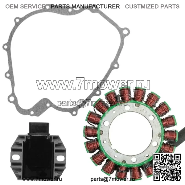 Выпрямитель статора и регулятора для Yamaha Rhino 660 YXR660 2004-2007 гг. с прокладкой (для: Yamaha Rhino 660 2006 г.) - Image 5