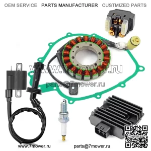 Комплект реле регулятора катушки зажигания и статора для Yamaha Rhino 660 YXR660 2004-2007 гг. (Подходит: Yamaha Rhino 660)