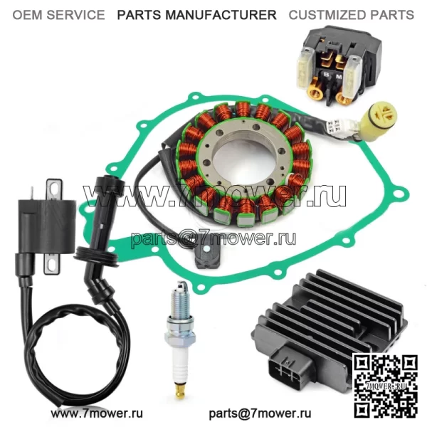 Комплект реле регулятора катушки зажигания и статора для Yamaha Rhino 660 YXR660 2004-2007 гг. (Подходит: Yamaha Rhino 660)
