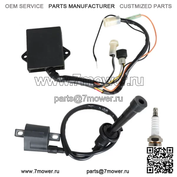 Катушка зажигания Свеча зажигания Коробка CDI для Yamaha Big Bear 350 YFM350FW 4x4 1990-1994 гг.