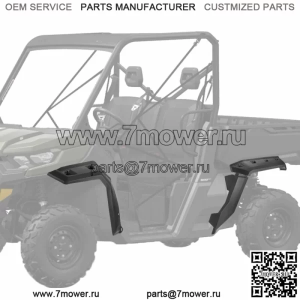 Сверхмощные расширенные расширители крыльев на 2016-2023 годы Can Am Defender HD 5/8/10