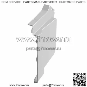 Polaris Fender-Center, нижнее, правое, окрашенное, MТемно-синий