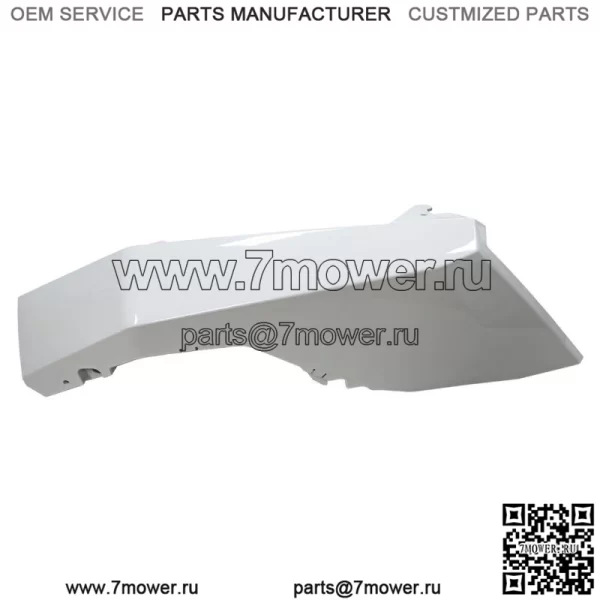 Polaris 5454552-599 Белая молния, окрашенная в белый цвет, левое верхнее переднее крыло 2018-19 (для: Polaris) - Image 2