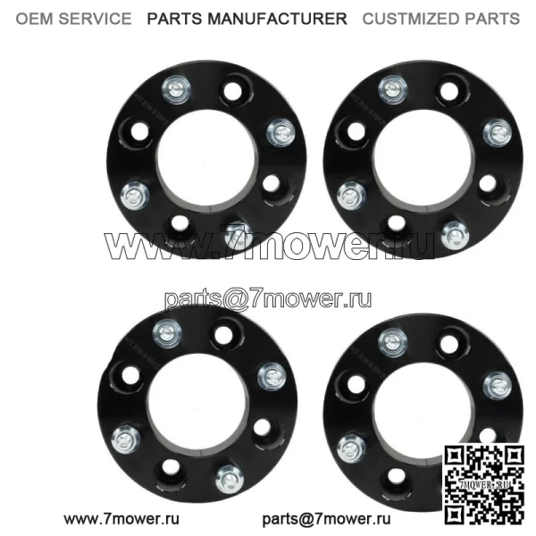Проставки для колес для Honda 4x110, 1,5 дюйма, 74 мм, диаметр ступицы M10x1,25, шпильки, 4 шт., черные