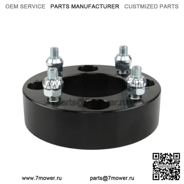Проставки для колес для Honda 4x110, 1,5 дюйма, 74 мм, диаметр ступицы M10x1,25, шпильки, 4 шт., черные - Image 3