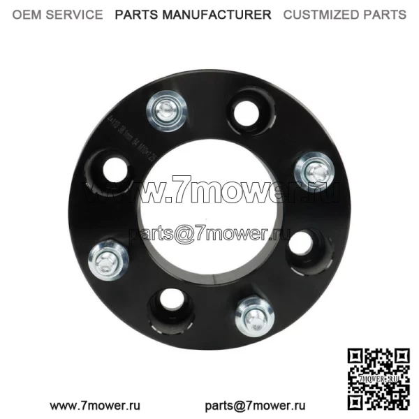 Проставки для колес для Honda 4x110, 1,5 дюйма, 74 мм, диаметр ступицы M10x1,25, шпильки, 4 шт., черные - Image 5