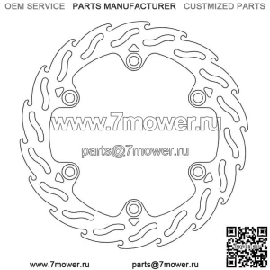Honda ADV 350 ABS 2022-2023 Moto Masters Flame Передний тормозной диск
