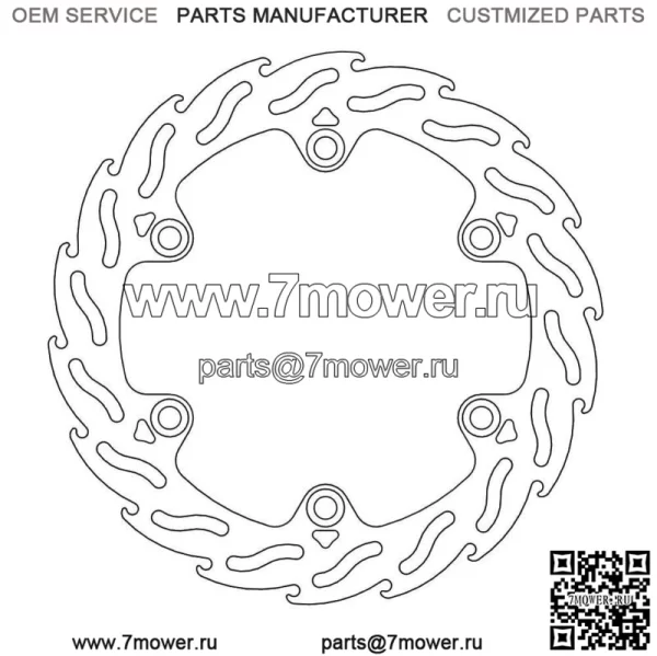 Honda ADV 350 ABS 2022-2023 Motorrad Masters Flame Передний тормозной диск