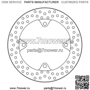Honda X-ADV 750 ABS 2021-2023 Motorrad Masters Halo Задний тормозной диск