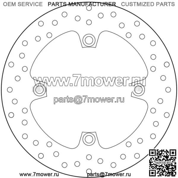 Тормозной диск с фиксированным тормозным диском Brembo Oro Rear Honda X-Adv Travel Pack 750 2017 > 2019 - Image 2