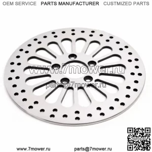 Передний тормозной диск DNA с полированными спицами, 11,8 дюйма, Harley Touring 2008+ (для: Harley-Davidson)
