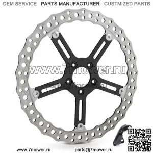 Left Side Rotor Wave 15" Big Brake Kit Disc 06-17 Harley Softail Dyna (Для: Harley-Davidson)