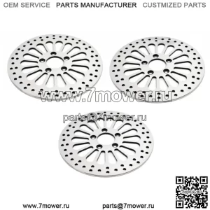 11,5-дюймовые передние задние роторы Super Spoke Set Тормозной комплект из нержавеющей стали 84-13 Harley (Для: Harley-Davidson)