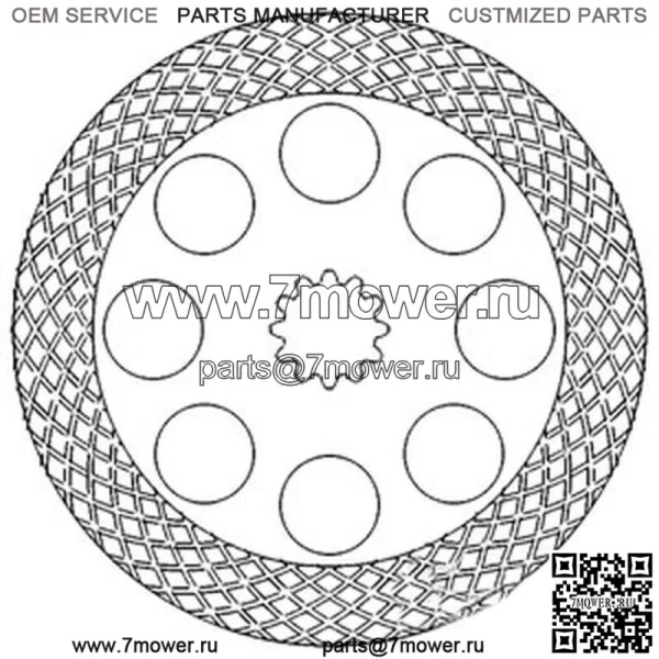 AT63106 Новый тормозной диск подходит для John Deere 210C 300 310A 310B 310C 400 410 410B 410C - Image 2