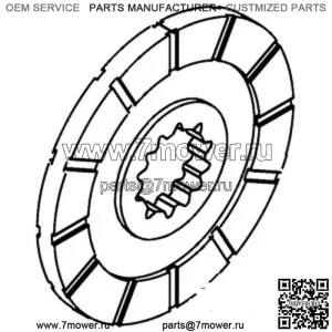 Тормозной диск подходит для International B414 704422R93 подходит для Case IH 275
