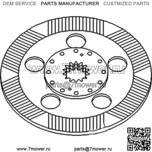 Тормозной диск AL112982 подходит для John Deere 6410 6010 6205 6320 6400 6506