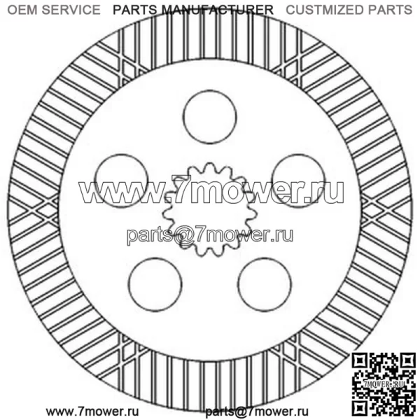 Тормозной диск подходит для John Deere 2955 2950 2940 2755 2750 2550 2040 1640 2140 2355 255 - Image 2