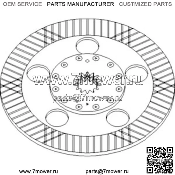 Подходит для запчастей John Deere ДИСКОВЫЙ ТОРМОЗ AL162808 5310 (Индия), 5310 (Азиатский), 5310, 5303 - Image 3