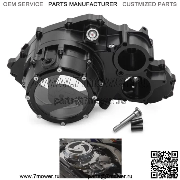 Крышка сцепления заготовки для Yamaha Raptor 700 700R YFM700R 2006-23, черная