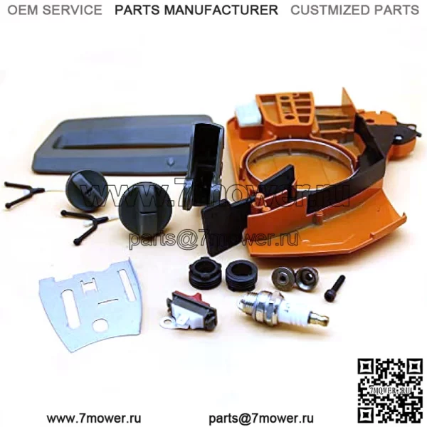 Комплект тормозной боковой крышки сцепления для Husqvarna 266 268 272 61 66 бензопилы 503 73 66 01, 501 81 48 01, 501 51 38 01, 501 43 14 02, 501626601, 501626602 - Image 2
