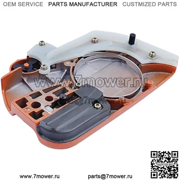 Боковая крышка сцепления цепного тормоза для Husqvarna 445 450 445E 450E, детали бензопилы, боковая крышка сцепления цепного тормоза в сборе - Image 3