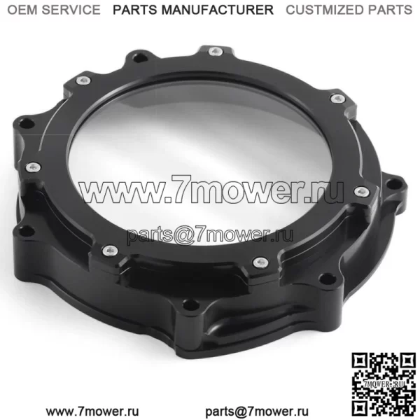 Черная крышка сцепления заготовки с прозрачным окном для Yamaha YFZ450R YFZ 450R YFZ 450 06-23