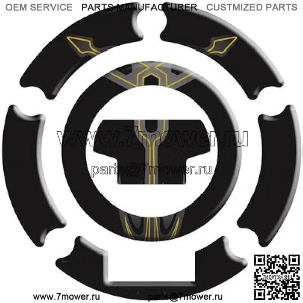 Защитная крышка бензобака T.Fork черная для Yamaha FZ-07 2015-2017 гг.
