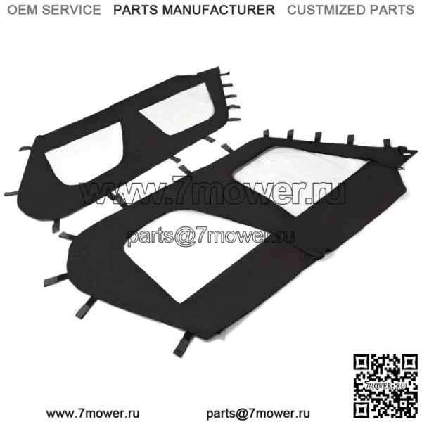 Комплект мягкой верхней дверцы для 4-местных моделей UTV Kawasaki Teryx4 2012-2021 гг. (Для: Kawasaki Teryx4 800) - Image 2