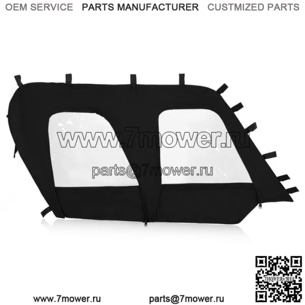 НОВЫЕ ЧЕРНЫЕ + ПРОЗРАЧНЫЕ мягкие верхние двери для 4-местных моделей UTV Kawasaki Teryx4 2012-2021 гг. (Для: Kawasaki Teryx4 800) - Image 5