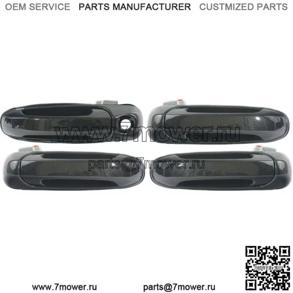 НОВЫЙ НАБОР наружных дверных ручек из углеродного волокна для Dodge Ram 02-08 (для: Chevrolet Silverado 1500)