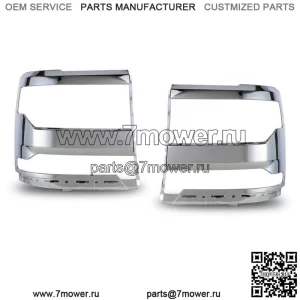 Для Chevy Silverado 1500 2016-2019 годов ПАРА деталей хромированной накладки на фару (для: Chevrolet Silverado 1500)