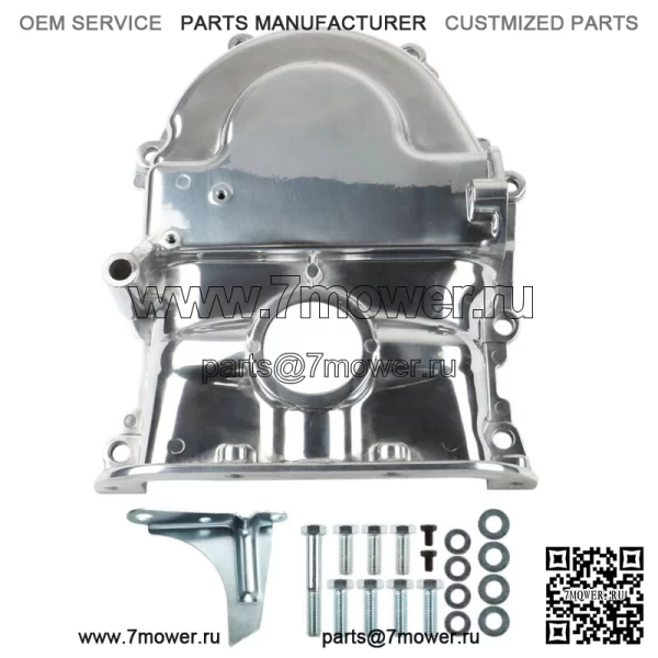 Крышка ГРМ из полированного алюминия Big Block для Ford FE Mercury 360 390 427 428