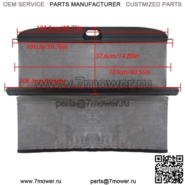 Крышка багажника для Smart ForTwo 2007-2014, противоугонный щиток 1-го поколения - Image 4
