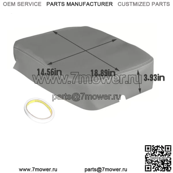 На 2002-2007 2008 Dodge Ram серый кожаный чехол на центральный подлокотник и крышку консоли - Image 4