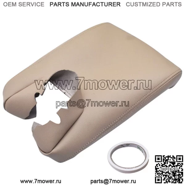 Для 2009-2013 2014 Acura TL крышка центральной консоли подлокотник коричневая виниловая кожа - Image 3