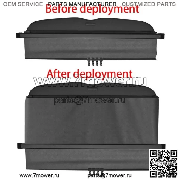 Для Subaru Forester Tonneau 2009-2013 2009-2013 гг. Крышка багажника Защитный щиток багажника - Image 4