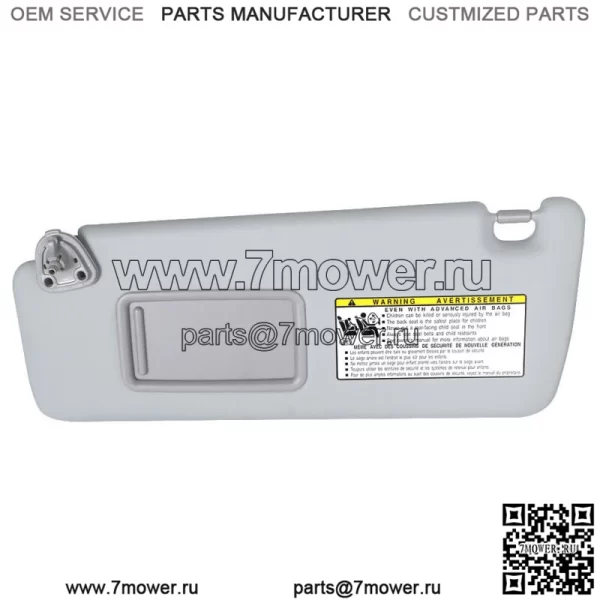 Для Toyota Highlander 04-06 07 солнцезащитный козырек водителя без косметического светильника серая ткань - Image 4