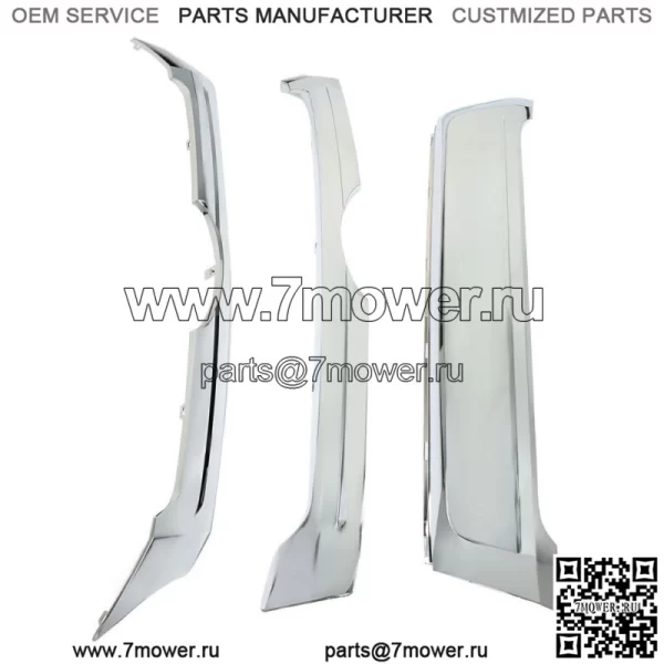 Подходит для 2011-2014 Ford Edge, передняя верхняя, центральная и нижняя отделка решетки радиатора, хром, 3 шт. - Image 3