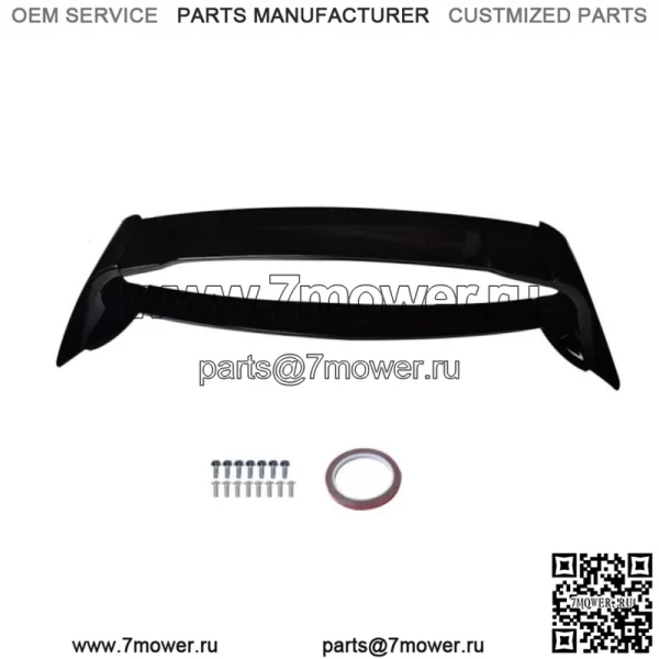 Спойлер багажника, крыло для Honda Civic Sedan Mugen Style 2006-2011, глянцевый черный ABS